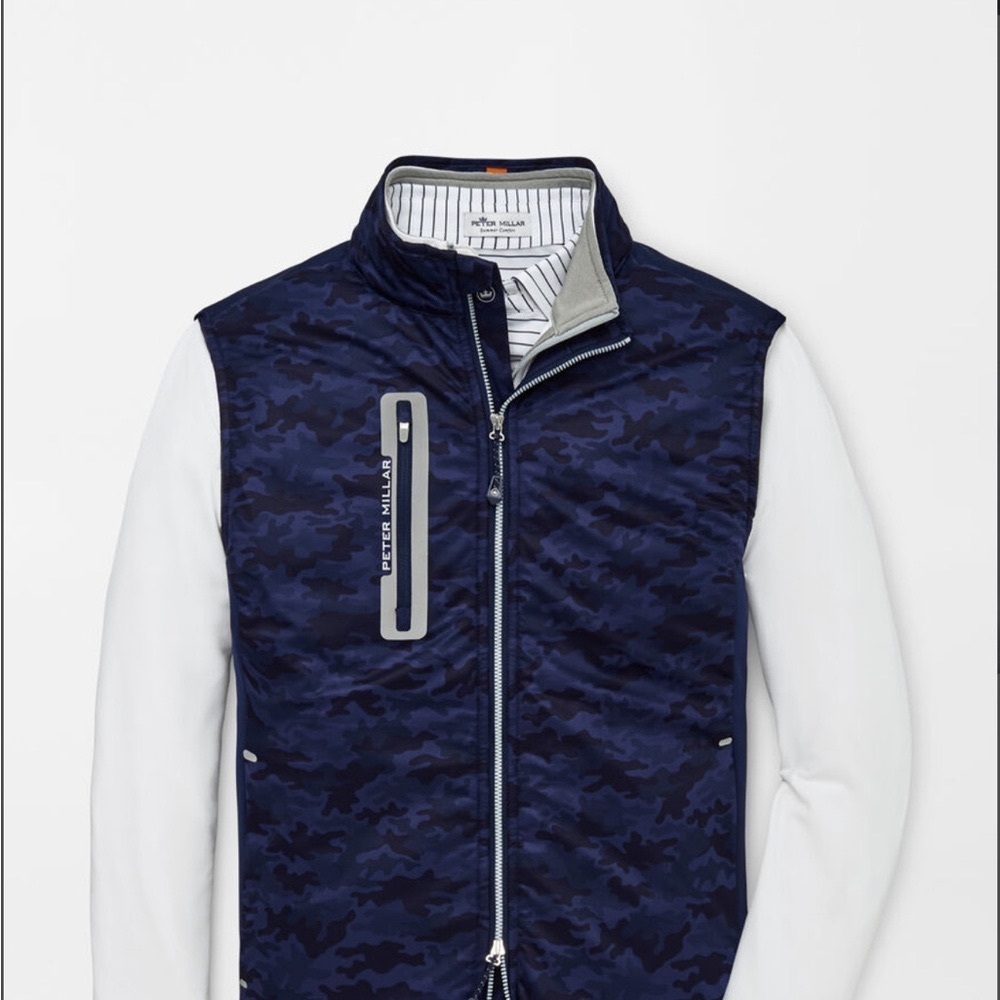 Peter Millar Men’s Camo Hyperlight Fuse Hybrid Vest Size L